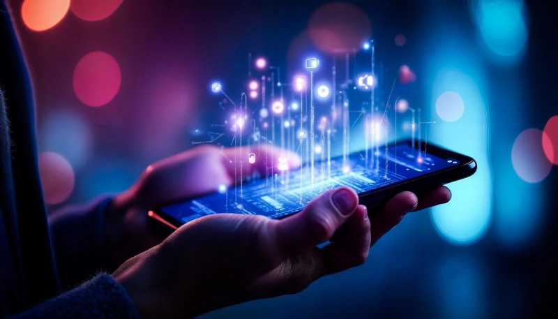 Digital community and localization network interface on a smartphone